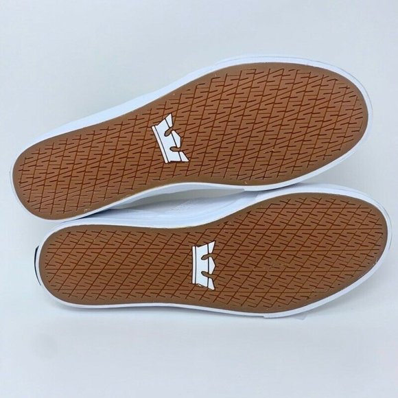 Supra Mens Melrose Skate Shoes White 08061-112 New - Picture 5 of 12